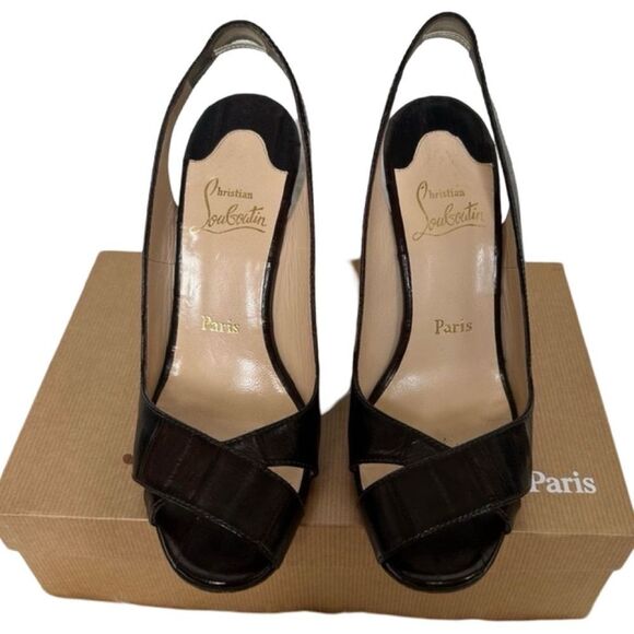 Vintage Louboutin Wedges - Picture 1 of 14